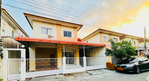 🔥 ขาย บ้านแฝดหมู่บ้านปัญฐิญา แพรกษา Pantiya Praksa  🌳  ติดถนนใหญ่ ใกล้นิคมบางปู พร้อมของแถมหลายรายการ ฟรีค่าโอน!