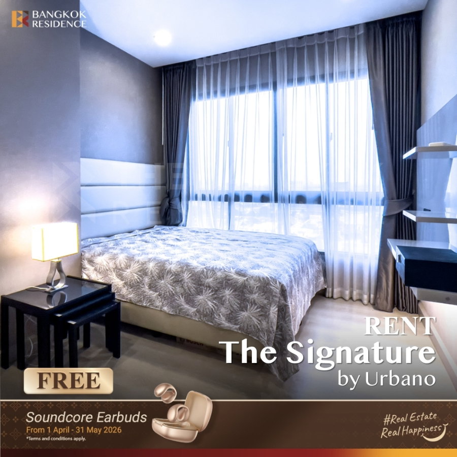 รูป  เช่าคอนโด 💎 The Signature by Urbano 2นอน 61.74ตร.ม. 35k ⭐ ยูนิตสวย หนูหรา เฟอร์ครบ ใกล้ BTS สะพานควาย  - รูปที่ 1/6