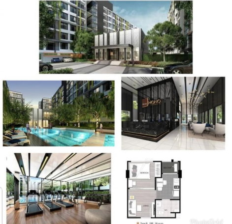 รูป Condo for rent:The Niche Mono Sukhumvit 50 Line ID: @condobkk(With@) - รูปที่ 9/9