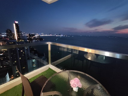 For Sale Condo the Palm wongamat beach Front 2bed Direct sea view (S03-1013S) 