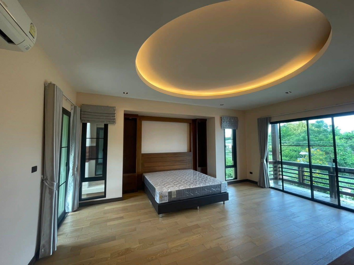 รูป ให้เช่าบ้านเดี่ยว พร้อมสระว่ายน้ำ เฟอร์นิเจอร์ครบ ในโครงการแลนด์แอนเฮ้า แม่โจ้ (โครงการชัยพฤกษ์) เชียงใหม่ (R1099) T.0946511456 - รูปที่ 6/9