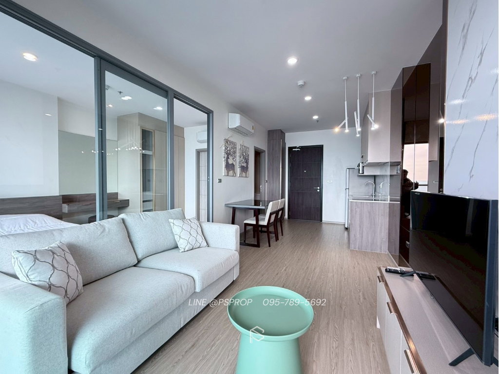 รูป คอนโดเช่าบางพระ ใกล้ตลาดหนองมนติดถนนสุขุมวิท The Symphony Condo✅ พร้อมเข้าอยู่ #CRS0445 - รูปที่ 5/16