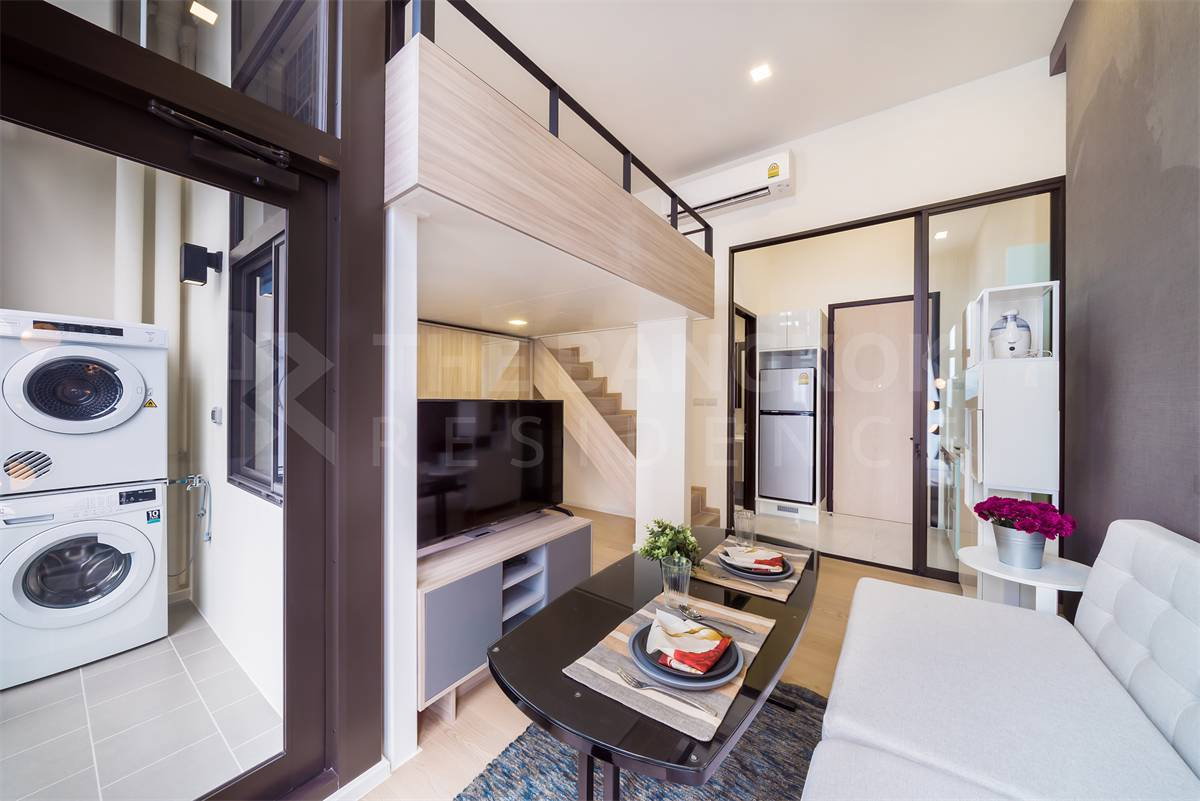 รูป  เช่าคอนโด 🌇 Chewathai Residence Asoke  1นอน 36ตร.ม. 22k ห้อง Duplex สวยมาก 💖 ใกล้ MRT พระราม9  - รูปที่ 2/5