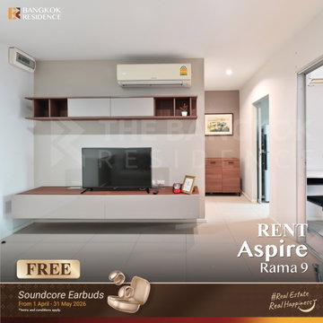  เช่าคอนโด 🔥 Aspire Rama 9 🌃 1นอน 39 ตร.ม. 18k ห้องสวยเฟอร์ครบ ใกล้ MRT พระราม 9  