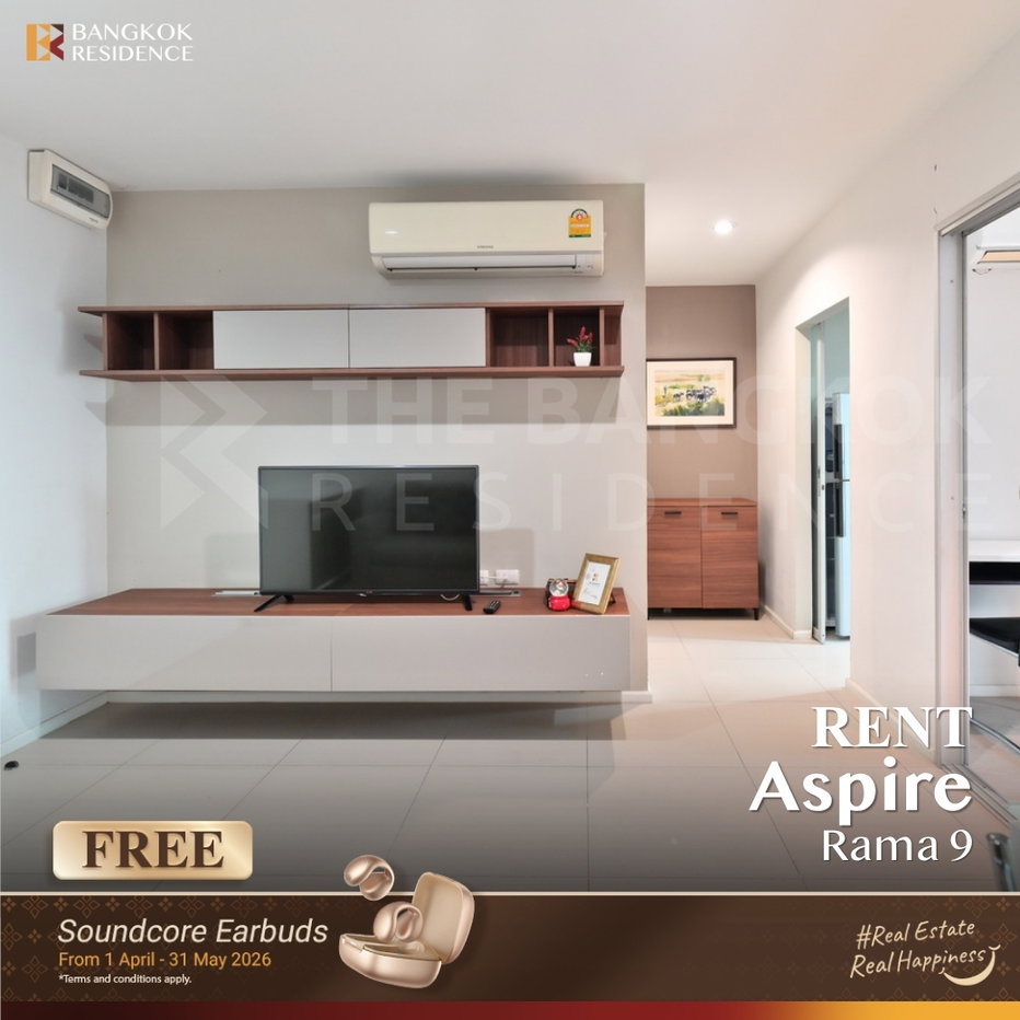 รูป   เช่าคอนโด 🔥 Aspire Rama 9 🌃 1นอน 39 ตร.ม. 18k ห้องสวยเฟอร์ครบ ใกล้ MRT พระราม 9   - รูปที่ 1/7