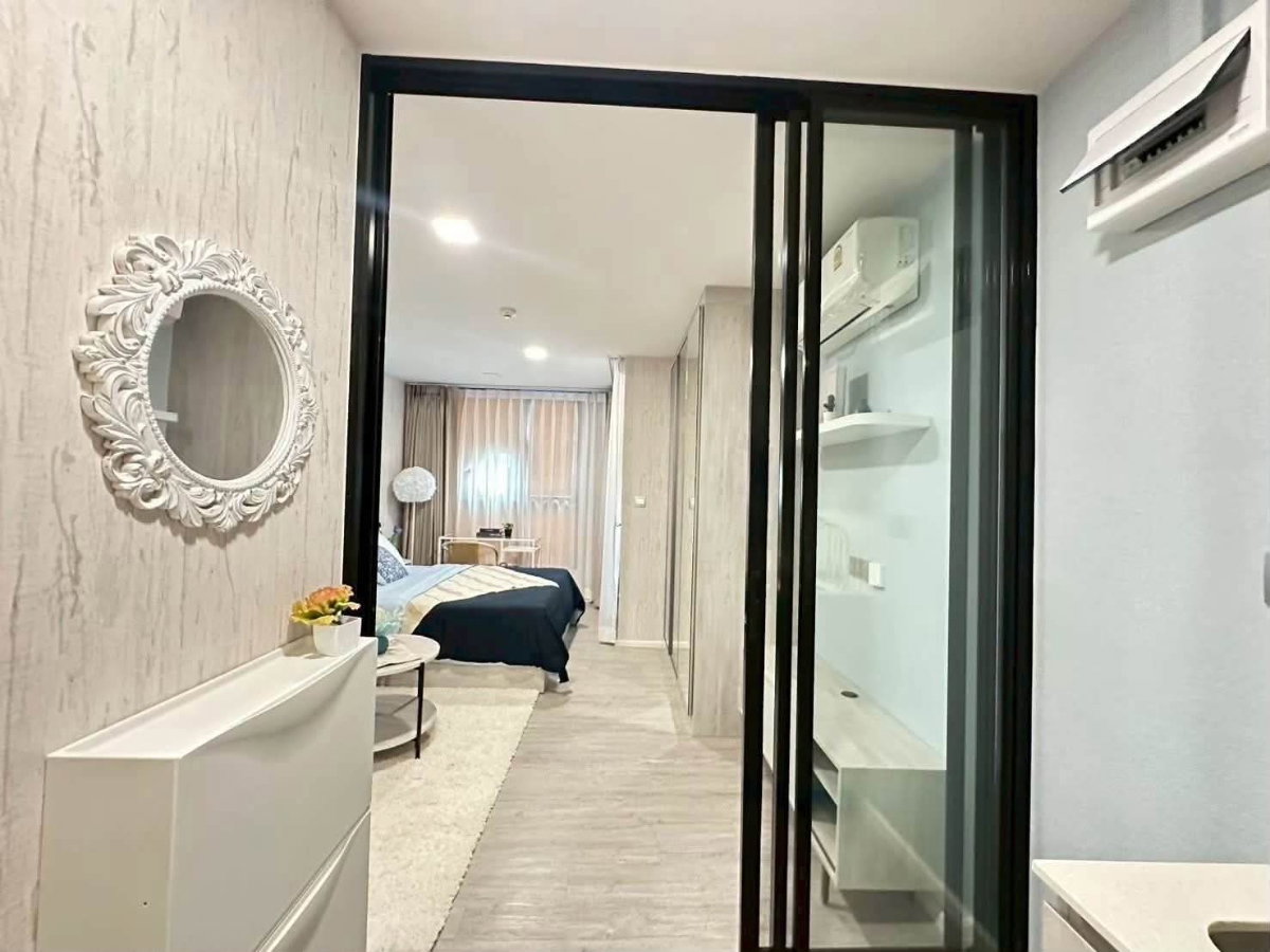 รูป 💮ให้เช่าคอนโด Atmoz Tropicana Bangna ใกล้ MRT ศรีเอี่ยม 24 ตรม.ห้องสวย มีเครื่องซักผ้า เช่าเพียง 9000- - รูปที่ 1/10