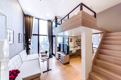 คอนโดให้เช่า : 📌Exclusive!📌 ให้เช่าคอนโด ชีวาทัย เรสซิเดนซ์ อโศก อาคาร 1 ชั้น 12 Duplex ขนาด 29.00 ตรม ใกล้ ตลาดอยู่เจริญ