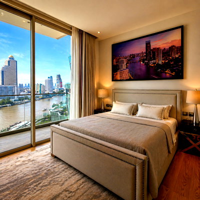 คอนโดให้เช่า : Magnolias Waterfront Residences  | Riverside Luxury Next to ICONSIAM
