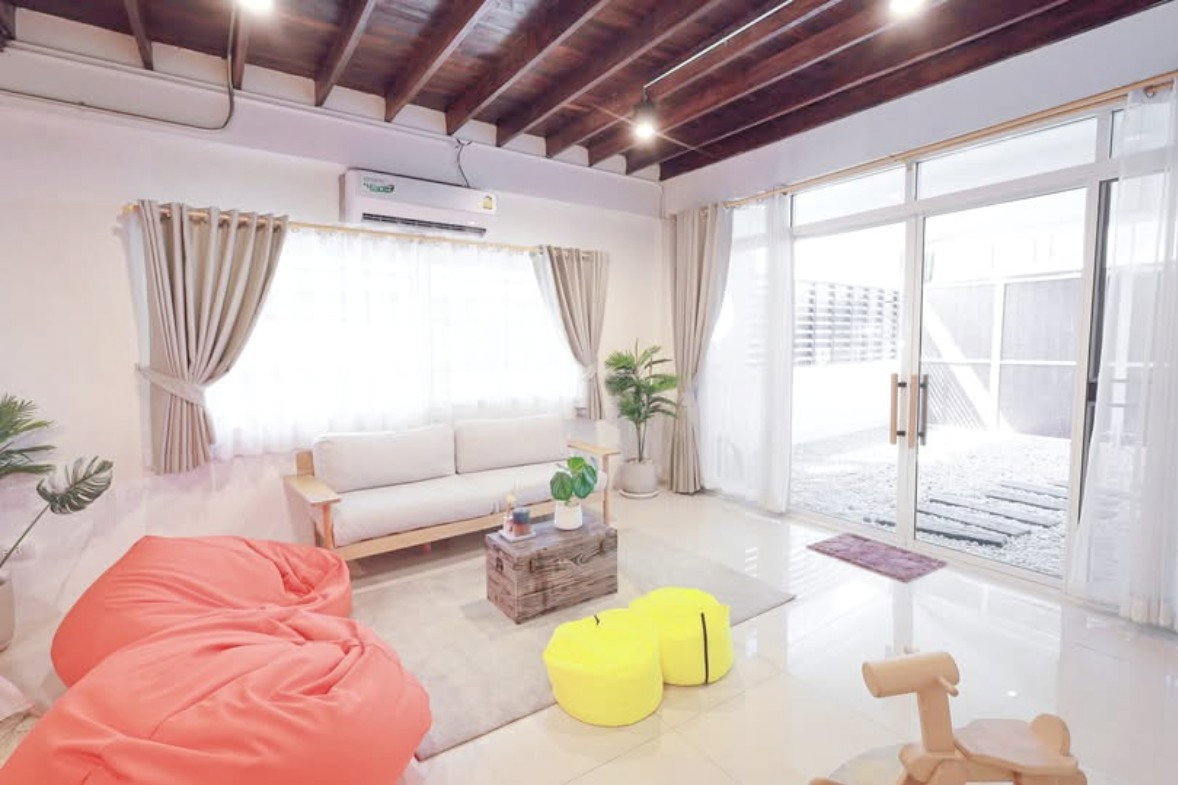 HK0644♛ทาวน์เฮ้าส์ 3 ห้องนอน ให้เช่า⚝รัชดา-ห้วยขวาง♜MRTศูนย์วัฒนธรรม(950ม.)∞099-5919653,065-9423251▚Line@sureresidence