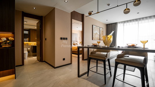 🛏️ 1 Bed - 🛁 1 Bath - 🏙️ Sea View - 🌏 FOREIGN name - 🏢 The Panora Estuaria Na-Jomtien - Ref: PANOE02
