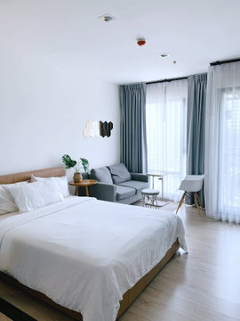 🌟 Rhythm Sukhumvit 36-38 ( A46) Size 25 SQ.M Type 1 Bedroom 1 Bathroom On the 15thFloor Rental 19,000THB.