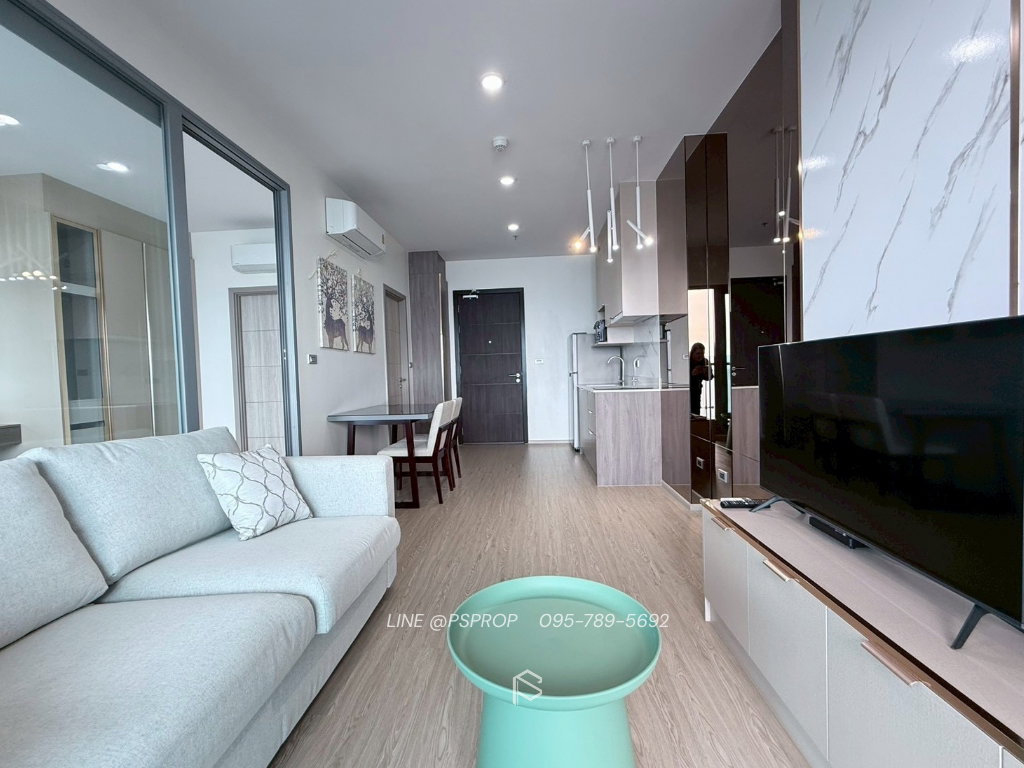รูป คอนโดเช่าบางพระ ใกล้ตลาดหนองมนติดถนนสุขุมวิท The Symphony Condo✅ พร้อมเข้าอยู่ #CRS0445 - รูปที่ 7/16