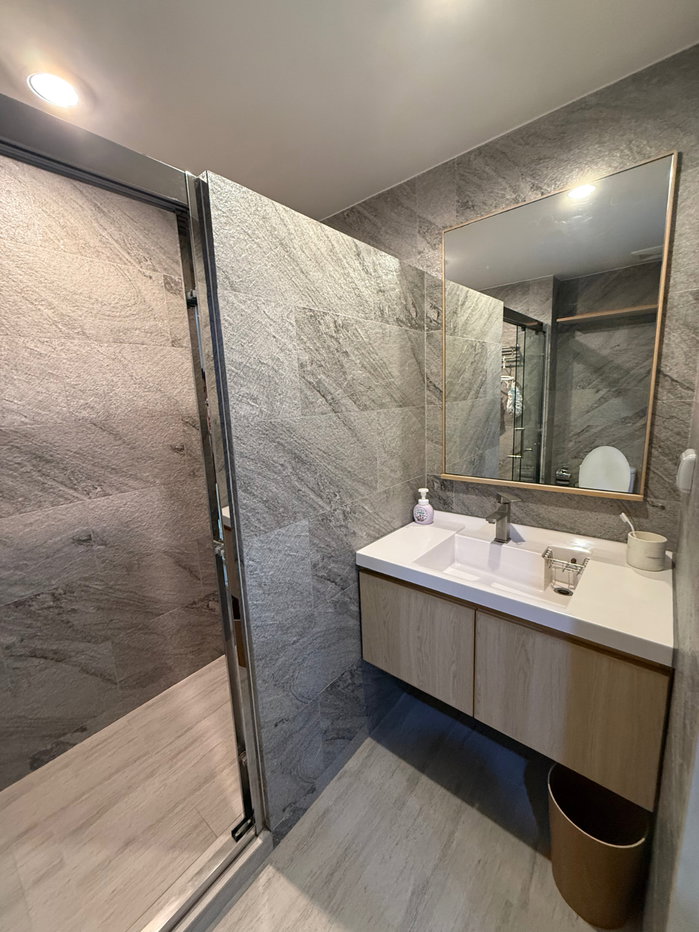 รูป พร้อมอยู่!!! V Condo Salaya ห้องใหญ่ 51ตรม. ใกล้ MUIC เฟอร์ครบ มีบริการทำความสะอาดห้อง มีรถรับส่ง - รูปที่ 9/11