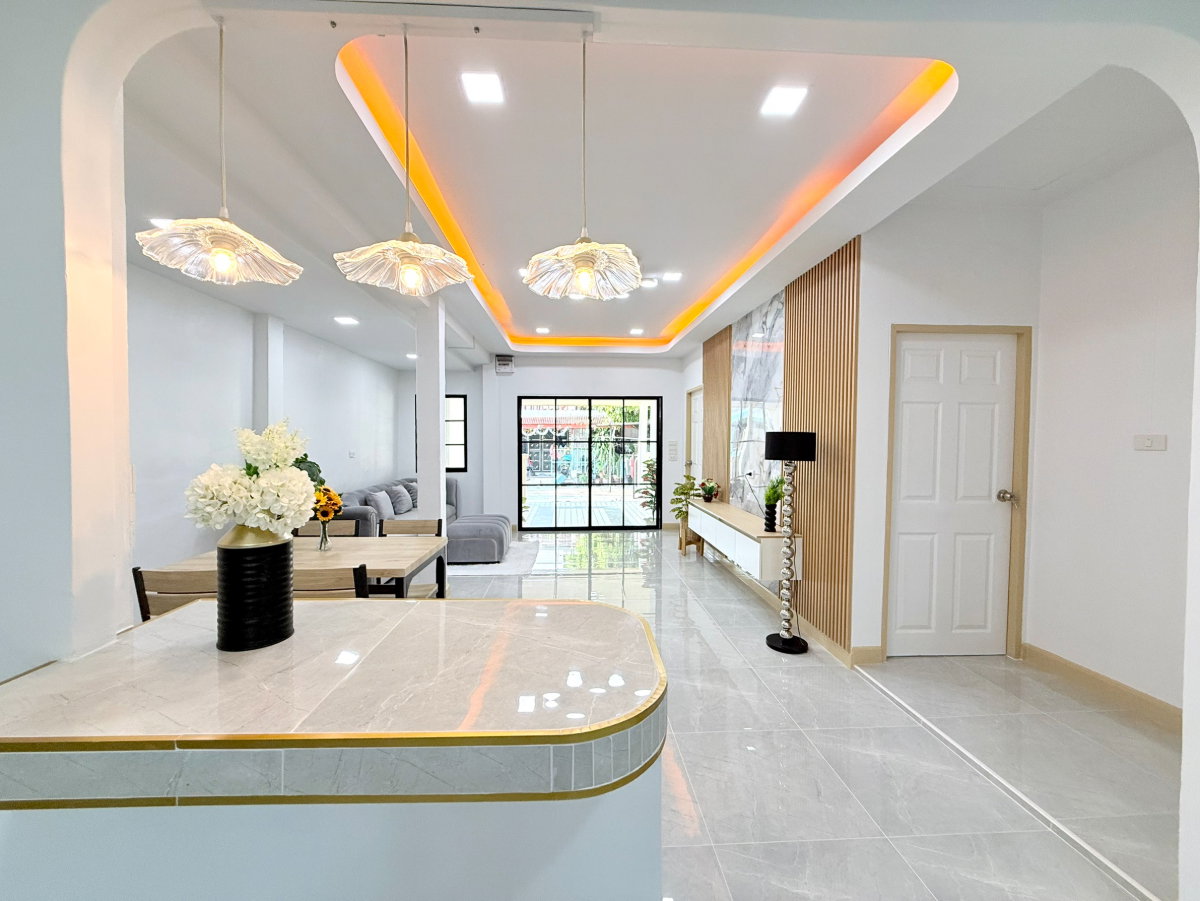 รูป บ้านชั้นเดียว หลังมุมใน มีดาดฟ้าชั้นบน หมู่บ้านนันทวัน5 ซอยเลียบวารี11 คู้ขวา หนองจอก บ้านสวย ทำเลดี พร้อมเฟอร์นิเจอร์ - รูปที่ 18/39