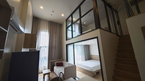 🔺 ให้เช่าคอนโด เดอะ เบส เออร์เบิน พระราม 9 อาคาร 1 ชั้น 4 Duplex ขนาด 50 ตรม ใกล้ MRT พระราม 9