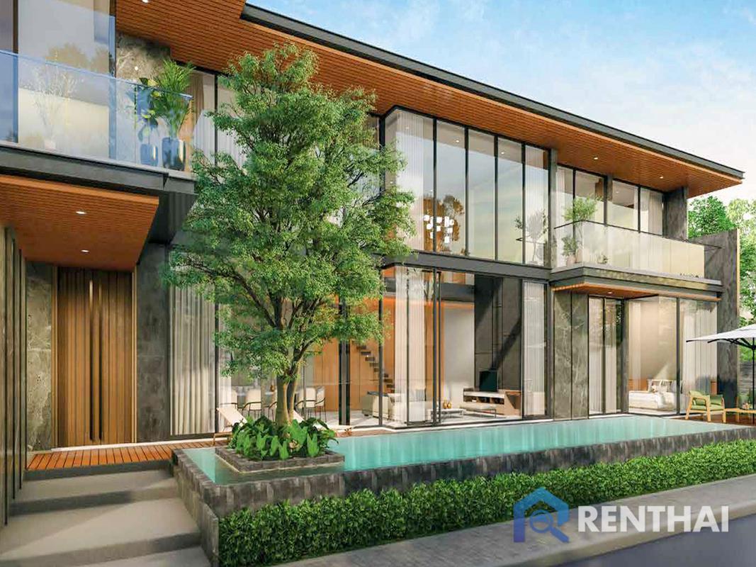 รูป บ้านพูลวิลล่าพัทยา สไตล์โมเดิร์น วิวเขา พัทยา บรรยากาศดี - รูปที่ 24/25