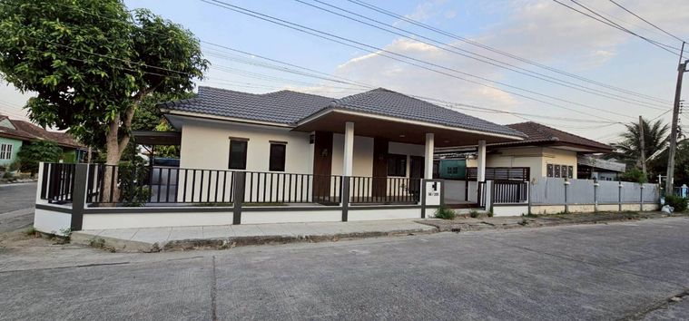 S2970​ ขา​ยบ้าน​เดี่ยว​ชั้นเดียว​ หลังมุม พื้นที่​กว้าง​ หมู่บ้านซื่อตรง สุวินทวงศ์