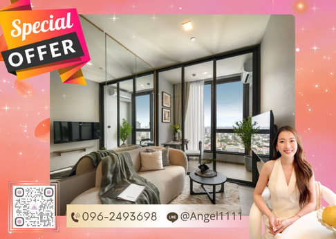 ✨🦄 Ready to move 🦄✨ The Crest Park Residences เฟอร์ครบจบในที่เดียว โทร 096-2493698 (TCR00332)