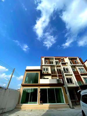 Townhouses for rent : 🏡 TH138 | For Rent: 4-Story Home Office at Prachya Biz Home (Corner Unit) | Massive 500 sq.m. | Company Registration Allowed