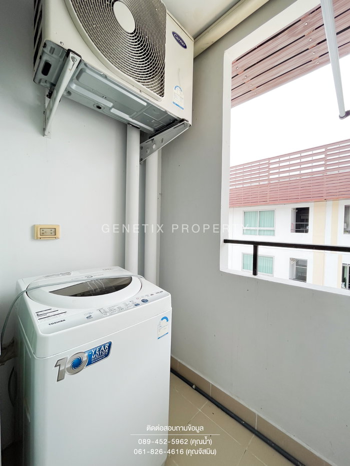 รูป 🏫 ให้เช่าถูก!! พลัมพหล 89 เฟส 1 คอนโดใกล้ ม.รังสิต 28 ตรม. เฟอร์ครบ มีเครื่องซักผ้า พร้อมอยู่ 7,500 บาท/เดือน - รูปที่ 9/13