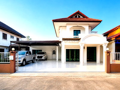 เช่าบ้านเดี่ยว บุญถาวร เกษตรนวมินทร์ : คฤหาสน์ 2 หลัง 4–5นอน ตลาดปัฐวิกรณ์ 900ม. DIY Chocolate Ville 1.74กม. ในบ้านจอดรถ5 คัน ถูกที่สุดใน3โลก นวมินทร์111 64ตร.ว. 256ตร.ม.