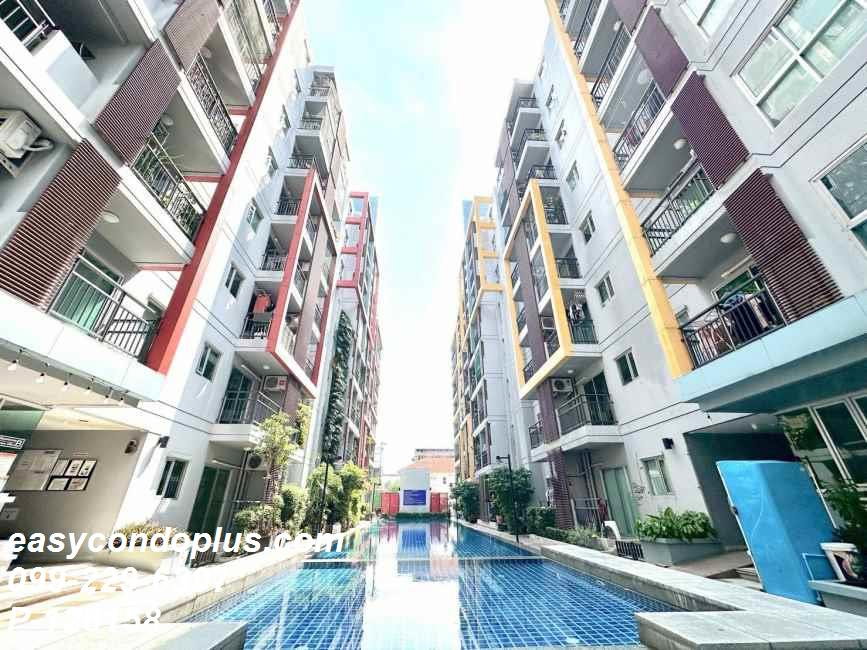 รูป P-126158 วิวสระว่ายน้ำ! 1 ห้องนอน @ ดิ เอสเคป สุขุมวิท 101/1 - BTS ปุณณวิถี 9,500/เดือน  | Line Id: @easycondoplus | 099-229-6397 - รูปที่ 4/5