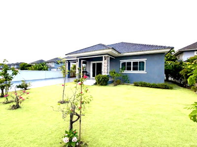 เช่าบ้านเดี่ยว เชียงใหม่ : บ้านชั้นเดียวสร้างใหม่ให้เช่า ย่านสันทราย .3ห้องนอน 2ห้องน้ำ  ที่ดิน 100 ตรว.