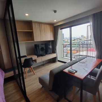 💙💛❤️(For Rent)Blossom Condo Sathorn Charoenrat 🚝 BTS สุรศักดิ์(มีรถตู้รับส่ง)
