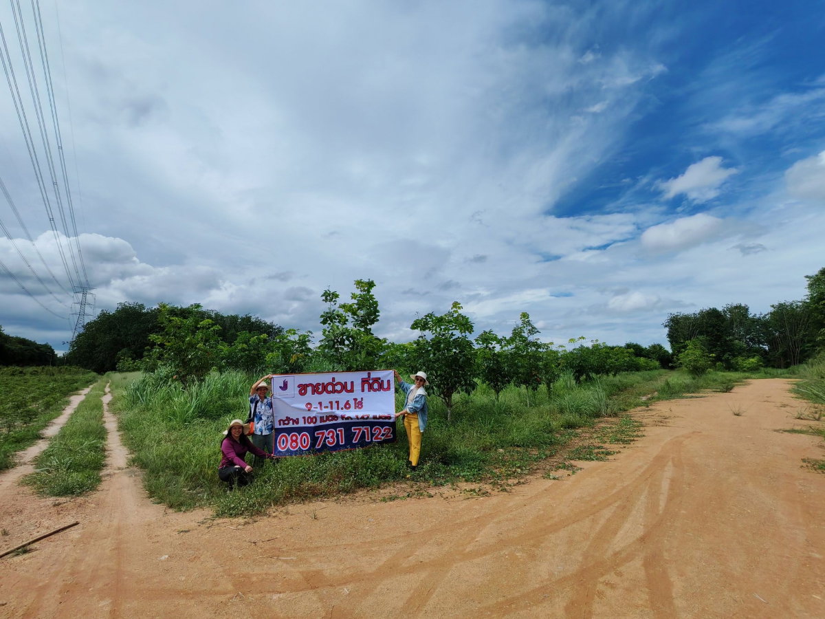 รูป 🚩ที่ดิน 9 ไร่กว่า ถูกที่สุดในย่านนี้ ปลวกแดง ระยอง ที่สวยติดถนนสาธารณะกว้าง 8 เมตร - รูปที่ 8/8