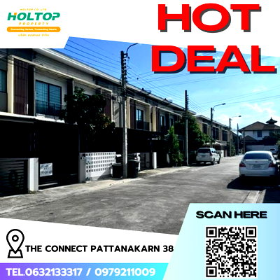 เช่าทาวน์โฮม วิทยาลัยดุสิตธานี : #R9990   🎉 020569 ให้เช่าบ้าน The Connect Pattanakarn 38