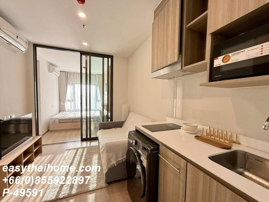 รูป P-49591 วิวเมืองสวย! Life พระราม 4 - อโศก ใกล้ MRT 24,000 บาท | Line Id: @easythaihome | 085-592-2897 - รูปที่ 8/10