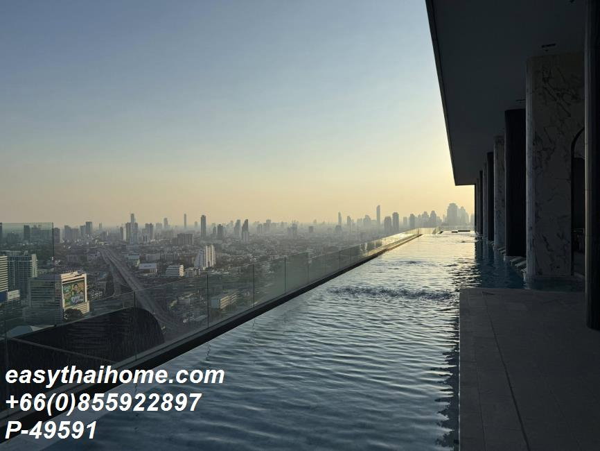 รูป P-49591 วิวเมืองสวย! Life พระราม 4 - อโศก ใกล้ MRT 24,000 บาท | Line Id: @easythaihome | 085-592-2897 - รูปที่ 2/10