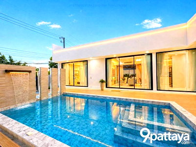 Houses for rent Chonburi : For Rent | Modern Luxury Pool Villa – The Pool Villa Pattaya, Nong Prue 3 Bedrooms 3 Bathrooms 