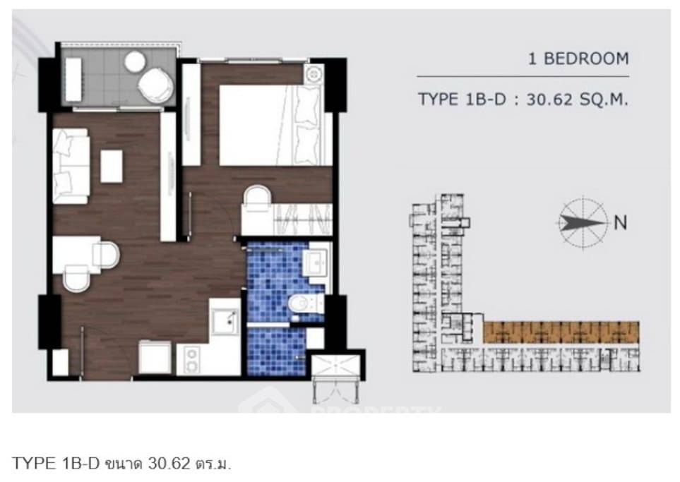 picture 1-BR 30 Sqm At Artemis Sukhumvit 77, 10th-Floor Near BTS On Nut (ID 511112) - 13/13