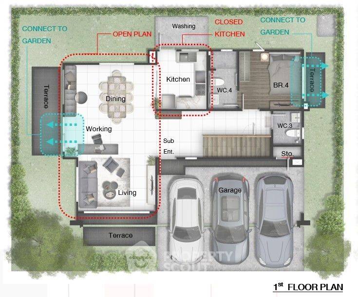 รูป บ้าน 4-ห้องนอน ที่ แกรนด์ บริทาเนีย พระราม 9-กรุงเทพกรีฑา ใกล้ ท่าอากาศยานสุวรรณภูมิ (ID 1357912) - รูปที่ 14/15