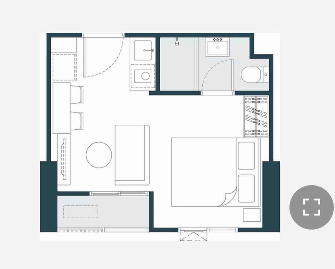 รูป NUE Riverest Ratburana (นิว ริเวอร์เรสต์ ราษฎร์บูรณะ)   1 ห้องนอน 1 ห้องน้ำ 23.5ตร.ม. ชั้น 3 - รูปที่ 35/35