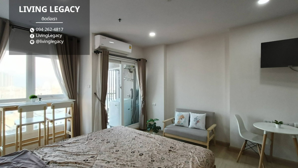 รูป เช่าด่วน! คอนโด Supalai Veranda Ramkhamhaeng 28 ตร.ม. ชั้น 12 | 11,000 บาท/เดือน | ใกล้ MRT SAT 67 ม. - รูปที่ 4/10