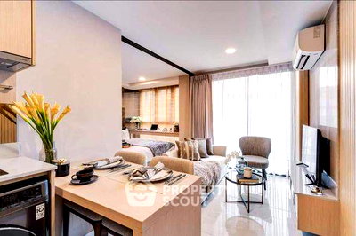 คอนโดให้เช่า : คอนโด 1-ห้องนอน ที่ วาลเด้น อโศก ใกล้ MRT สุขุมวิท (ID 1451900)
