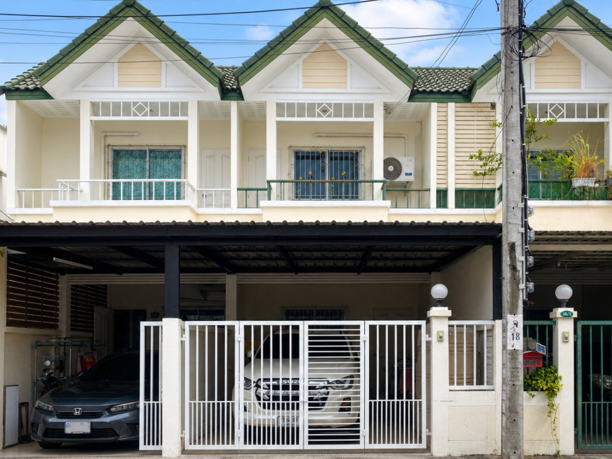 รูป ขายด่วน ทาวน์เฮ้าส์ 2 ชั้น ลาดพร้าว 101 ใกล้รถไฟฟ้าสายสีเหลือง สถานีลาดพร้าว 101 เนื้อที่ 19 ตร.ว. 3 ห้องนอน 2 ห้องน้ำ ทางลัดเลียบด่วนเอกมัย-รามอินทรา - รูปที่ 1/23