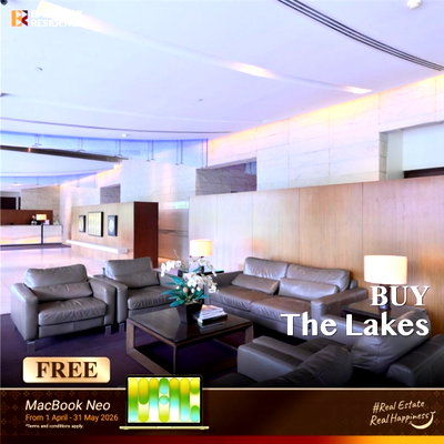 ขายคอนโด : 💎ขายคอนโด The Lakes  ใกล้ BTS อโศก , 2 ห้องนอน 150 ตร.ม. Layout ใหญ่ วิวเมือง💎 