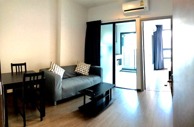 Condos for rent : 1 Bedroom 11th floor 32.5 sqm at Ideo 93 condominium; 1 minute walk to BTS station