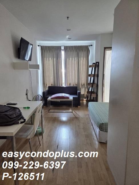รูป P-126511 ห้องสตูดิโอวิวเมือง! คอนโด คาซ่า อโศก-ดินแดง ใกล้ MRT [11,000]  | Line Id: @easycondoplus | 099-229-6397 - รูปที่ 3/8