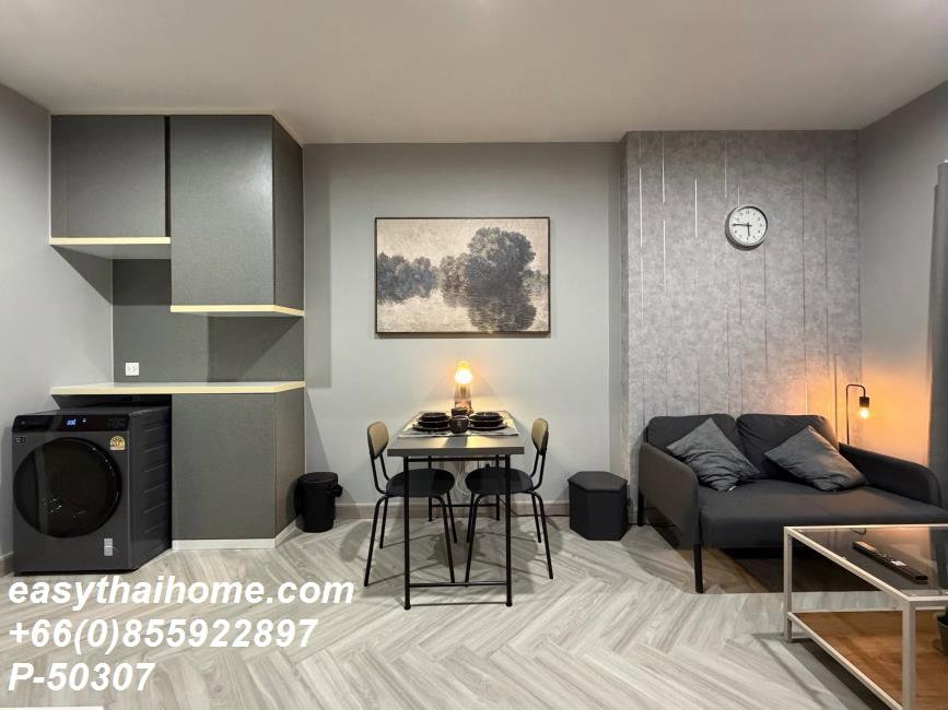 รูป P-50307 [วิวสวย! ชั้นสูง] เดอะคีย์ สาทร-เจริญราษฎร์ นอน ใกล้ BTS สุรศักดิ์ 18,000 บาท | Line Id: @easythaihome | 085-592-2897 - รูปที่ 5/22