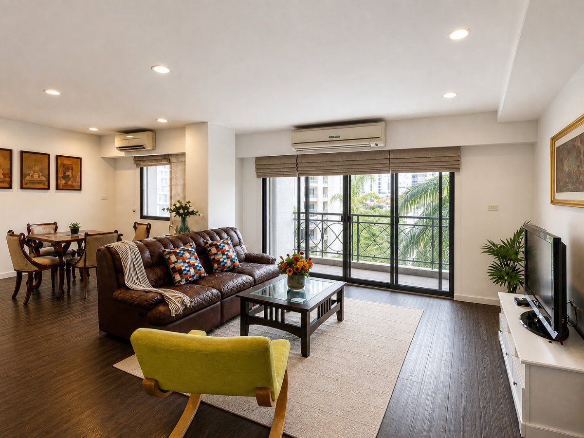 รูป ขายคอนโดเก่า low rise  ห้องใหญ่ 135.48 ตร.ม. ทำเล ซอยศูนย์วิจัย พระมเก้า เพชรบุรีตัดใหม่ - รูปที่ 1/17