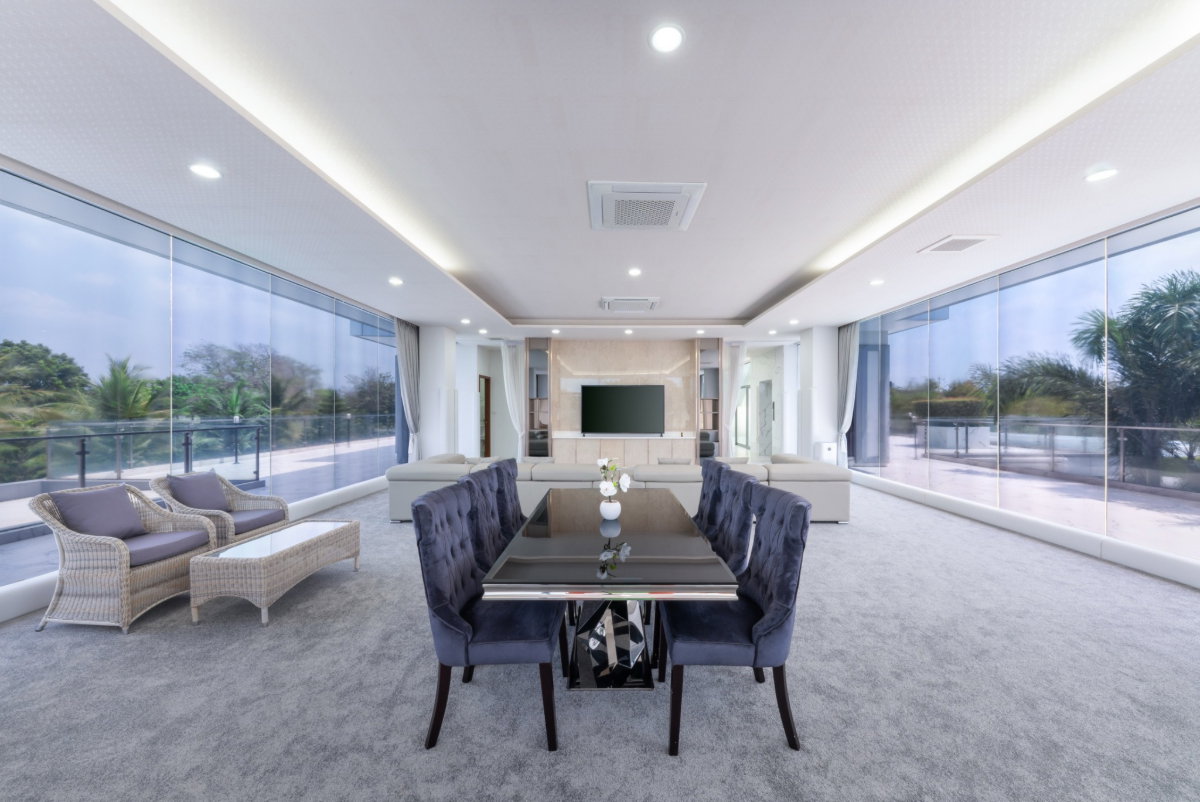 รูป ขายบ้านหรูพร้อมที่ดิน 7.28 ไร่  ติดสนามกอล์ฟเมืองเอก ปทุมธานี ใกล้ ม.รังสิต และสนามบินดอนเมือง - รูปที่ 6/16