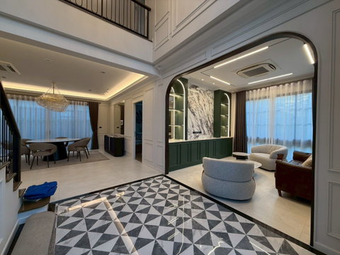 RS6002 Luxury detached house for rent in the Setthasiri Bangna Km.10 project. Brand new luxury home in Bangna Km.10 area. 