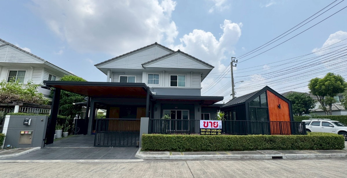 รูป ขายบ้านเดี่ยว ชัยพฤกษ์ รามอินทรา-วงแหวน แปลงมุม 4 ห้องนอน 4 ห้องน้ำ 2 ห้องอเนกประสงค์ 2 ห้องครัว พื้นที่ใช้สอยกว่า 220 ตร.ม. ตกแต่งสไตล์โมเดิร์น - รูปที่ 2/35