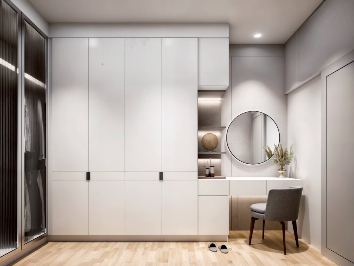 รูป บ้านสไตล์ Modern White Geometry ออกแบบสถาปัตยกรรมโดดเด่น พร้อมฟังก์ชันสำหรับชีวิตระดับพรีเมียม - รูปที่ 6/9