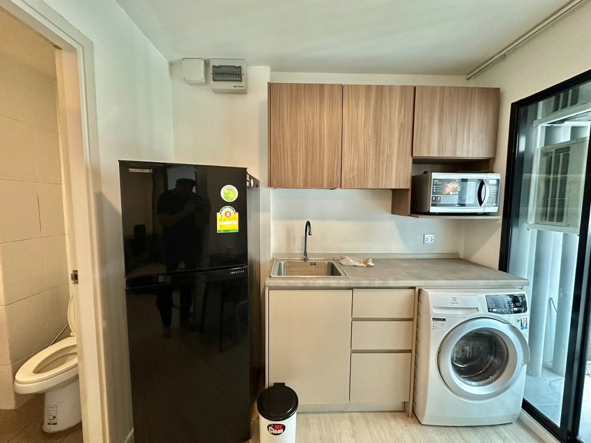 รูป 💎ให้เช่าคอนโด✨Kave Condo ห้องครัวแยก🎉ตรงข้าม ม.กรุงเทพ  เดินไปเรียนสะดวกมาก - รูปที่ 7/7