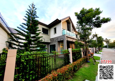เช่าบ้านเดี่ยว บางกรวย นนทบุรี : เช่า บ้านเดี่ยว 2 ชั้น Boulevard สาทร-ปิ่นเกล้า 2 หน้าสวน ใกล้ Central Westville 